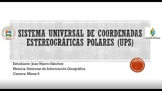 Sistema de Proyecciones Estereográficas Polares [upl. by Enilav]