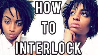 How To Interlock Locs  Cc Devereaux [upl. by Nannaihr520]