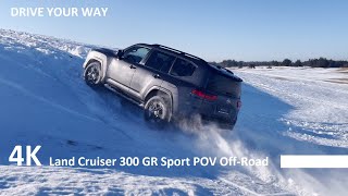 Toyota Land Cruiser 300 POV Off Road Drive Max Speed Test Mud Sand Snow Drive  LC300 GR Sport [upl. by Anilac990]