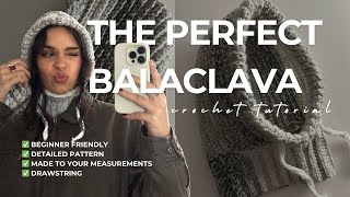 how to crochet the PERFECT BALACLAVA  super detailed beginner friendly easy pattern [upl. by Rasecoiluj119]