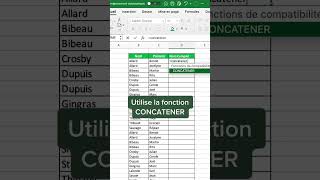 Comment associer deux cellules sur Excel apprendreexcel astuceexcel excelfrancais [upl. by Enytnoel]