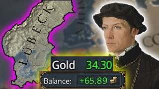 This OPM Can Print Gold Provinces  EU4 136 Lubeck Guide [upl. by Nirrek125]