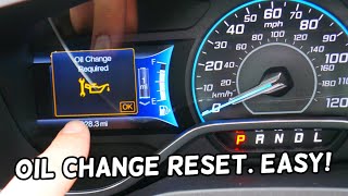 FORD CMAX OIL CHANGE REQUIRED LIGHT RESET OIL LIFE RESET [upl. by Chrissa34]