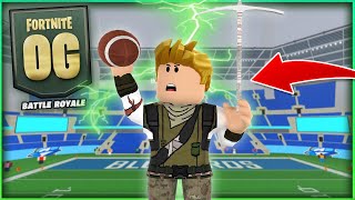 I WENT UNDERCOVER AS A OG FORTNITE SKIN ON ULTIMATE FOOTBALL ROBLOX [upl. by Small]