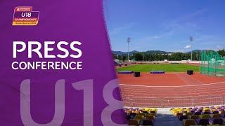 European Athletics U18 Championships 2024 Banská Bystrica SVK  Official Press Conference LIVE [upl. by Ecnarrot]