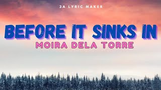 Moira Dela Torre  Before It Sinks In Lyrics foryou songlyrics [upl. by Meara]