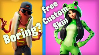 How To Get Your Own CUSTOM Fortnite SKINS  FREE CUSTOM FORTNITE SKINS [upl. by Trilley778]