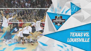 Texas vs Louisville 2022 NCAA volleyball championship highlights [upl. by Shorter]