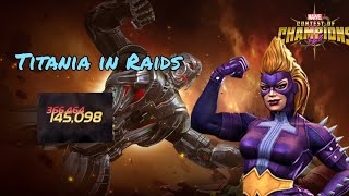 R2 7 Titania in raids  Crazy Dmg  Mcoc [upl. by Teiv]