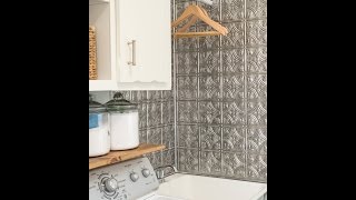 How To Make Your Hassle Free Laundry Room Backsplash [upl. by Marrilee]