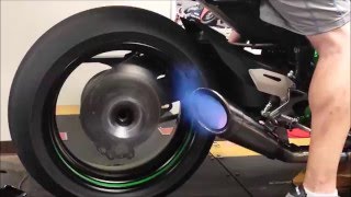 2015 Kawasaki Ninja H2R on the Dyno [upl. by Alat]