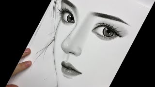 Learn to draw Hyper Realistic Eyes Step by step Charcoal Pencil  How to Draw [upl. by Adnalohs]