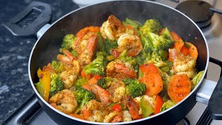 Shrimp with Vegetables It is so delicious that you will keep making it over and over [upl. by Ijies]