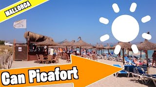 Can Picafort Majorca Spain Full beach and resort [upl. by Adama360]