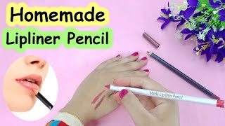 How to make lip liner at homehomemade lip linerlip liner tutorialhomemade lipstickSajal Malik [upl. by Coster]