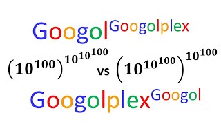 Googol to the Googolplex Power vs Googolplex to the Google Power [upl. by Marozas817]