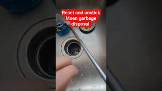 reset and fix stuck moen garbage disposal [upl. by Jane]