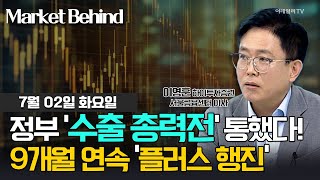 정부 수출 총력전 통했다 9개월 연속 플러스 행진  이영훈 하이투자증권 서울금융센터 이사  Market Signal 20240702 [upl. by Roque]