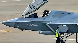 PLA Navy tests nextgen fighter jet on aircraft carrier [upl. by Lowenstein]