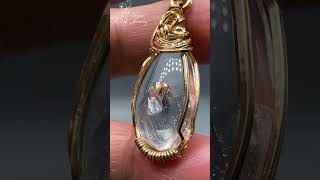 夢を実現する石☆クォーツインクォーツ×インカローズ 天然石ペンダントQuartz in Quartz ×Incarose pendant【Mineral Stone Pendant】Shorts [upl. by Hunsinger60]