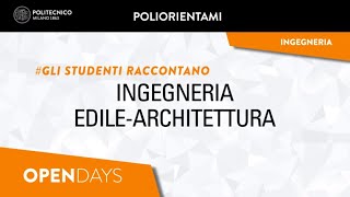 Ingegneria Edile  Architettura  Gli studenti raccontano Laurea a ciclo unico [upl. by Aziza]