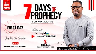 12112024 SEVEN 7 DAYS OF PROPHECY DAY 2 Rev prophet Ernest NYIRINDEKWEELAYONO PBC [upl. by Esilana]