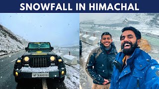 Manali Snowfall 2021  First snowfall of the season  Lahaul Manali Snow [upl. by Faulkner]