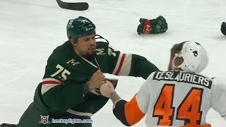 Nicolas Deslauriers vs Ryan Reaves Jan 26 2023 [upl. by Yraccaz]