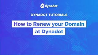 How to Renew Your Domain at Dynadot [upl. by Dnumyar270]