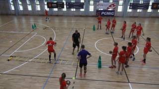 Condition and coordination exercises combined with shots by EHF Lecturer Peter Kovacs [upl. by Adnerak789]