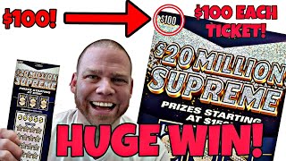 I SPENT OVER 1800 on scratch off tickets and found A HUGE WINNER [upl. by Israel]