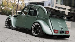 Midengine Citroen 2CV6 Thunderbucket  walkaround [upl. by Glasgo]