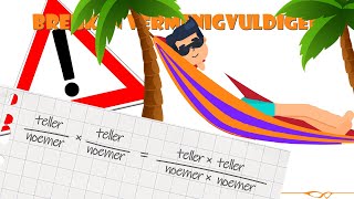 Wiskunde  Breuken vermenigvuldigen  OEFENOPGAVEN [upl. by Zakaria852]
