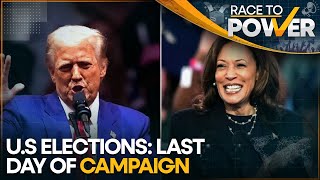 US Presidential Race Harris Trump Make Last Ditch Effort To Woo Voters  Race To Power  WION [upl. by Irbua]