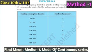 Lecture 3 find mean variance amp standard deviation class 10th [upl. by Cleres]