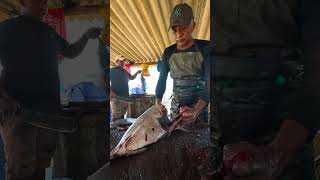 Dont Play With Sharp Knife Fastest Trevally fish cutting shorts [upl. by Nnaoj]