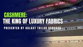 quotCashmere The King of Luxury Fabrics 👑quot Presented by Galaxy Tailor Bangkok [upl. by Flinn186]