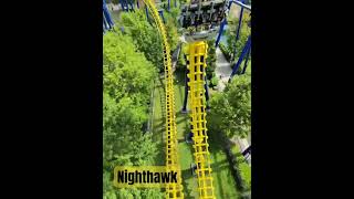 Nighthawk POV Carowinds nighthawk pov carowinds southcarolina themepark rollercoaster [upl. by Anirual]