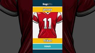 🇬🇧🇩🇪 jersey  Trikot  vocabulary builder  learn English  Lernen wir Englisch [upl. by Lindon]