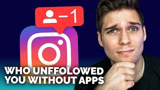 How to see who unfollowed you on instagram without app [upl. by Snow]