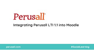 Integrating Perusall LTI 11 into Moodle [upl. by Alysa]