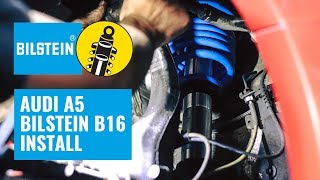 BILSTEIN B16 UPGRADE and BRAKE INSPECTION  AUDI A5 30 TDI PROJECT DARKSIDE DEVELOPMENTS PART 24 [upl. by Elkin46]