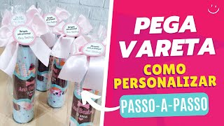 COMO FAZER PEGA VARETA PERSONALIZADO I FAÇA E VENDA [upl. by Yorker]