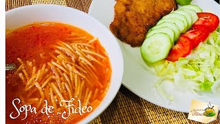 Sopa de fideo deliciosa receta [upl. by Eyks]