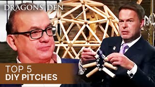 Top 5 DIY Pitches In The Den  Vol1  COMPILATION  Dragons Den [upl. by Jr]