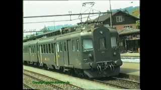 SBB BDe 44 in Sissach 1992 [upl. by Eillek792]