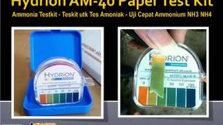 Hydrion AM40 Paper Test Kit  Ammonia Testkit  Teskit utk Tes Amoniak  Uji Cepat Ammonium NH3 NH4 [upl. by Einolem688]