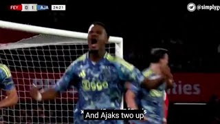 Jorrel Hato Goal Feyenoord Vs Ajax 02 All Goals Analysis amp Extended Highlights [upl. by Darwen]