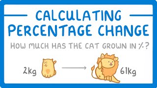 GCSE Maths  How to Calculate Percentage Change Increase or Decrease 94 [upl. by Enelhtak]