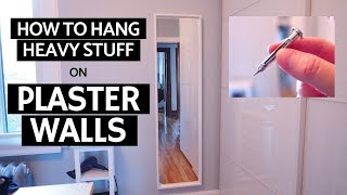 How to hang heavy stuff on plaster walls  Molly bolts [upl. by Winograd555]